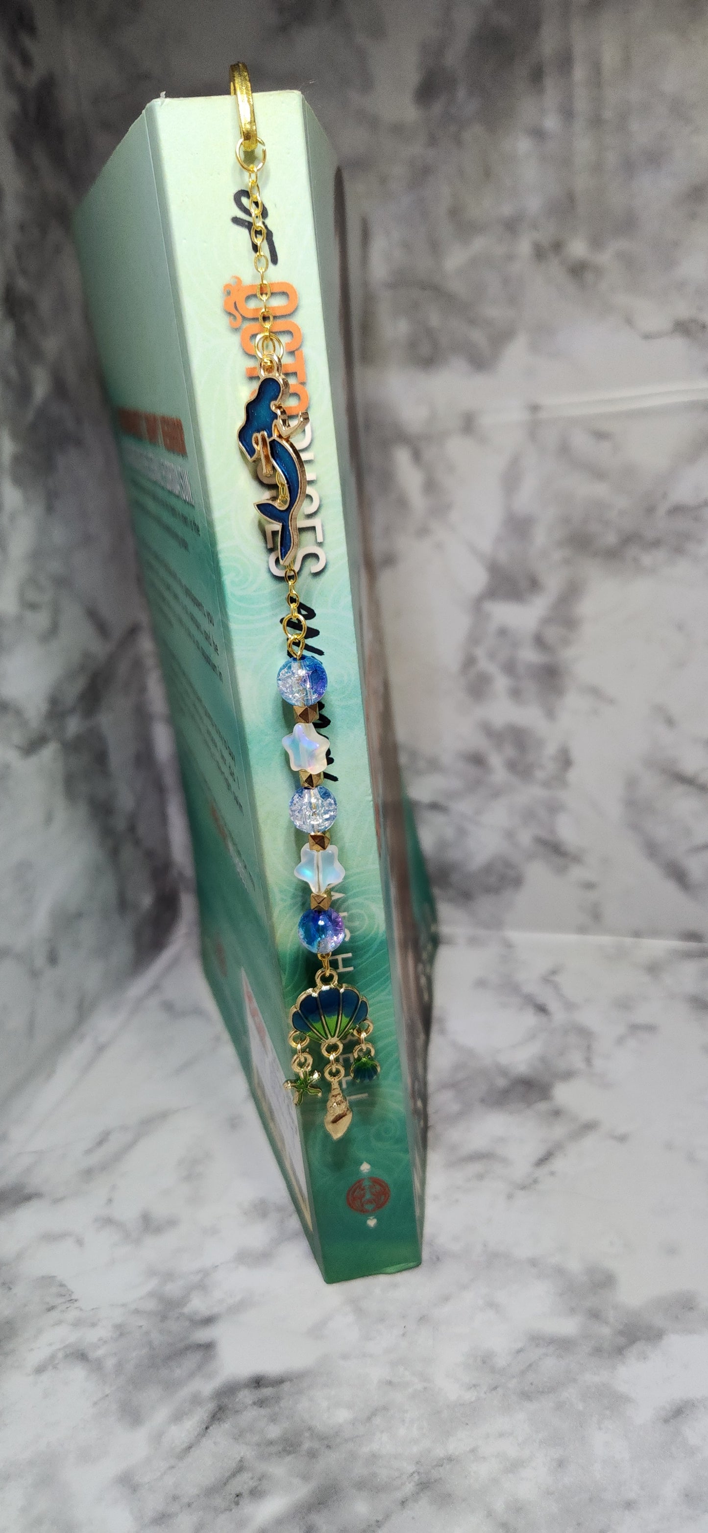 Mermaid shell bookmark